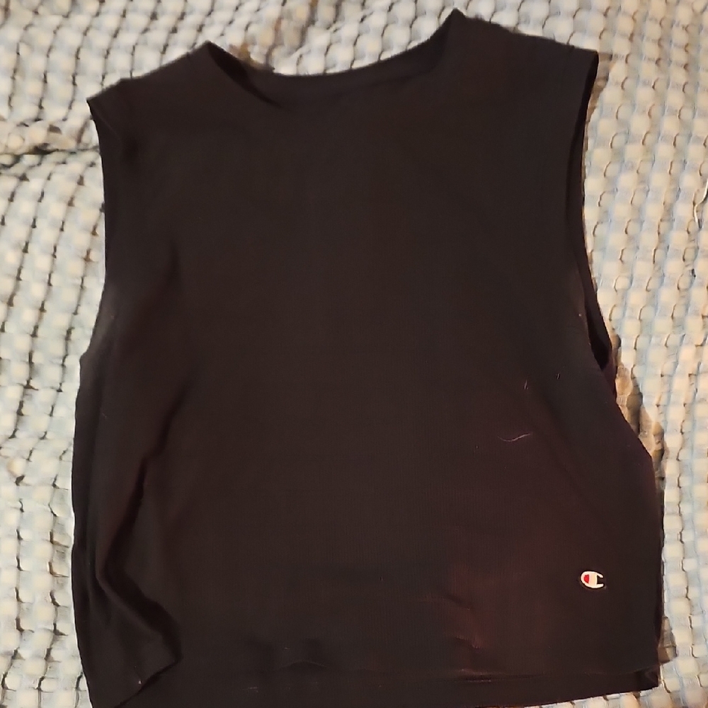 Champion Women's Black Crop Top